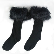 Women′s Cotton Stocking Socks with Fur (WA054)